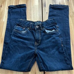Lucky Brand Boys Classic Straight Jeans Size 12 Dark Wash Denim